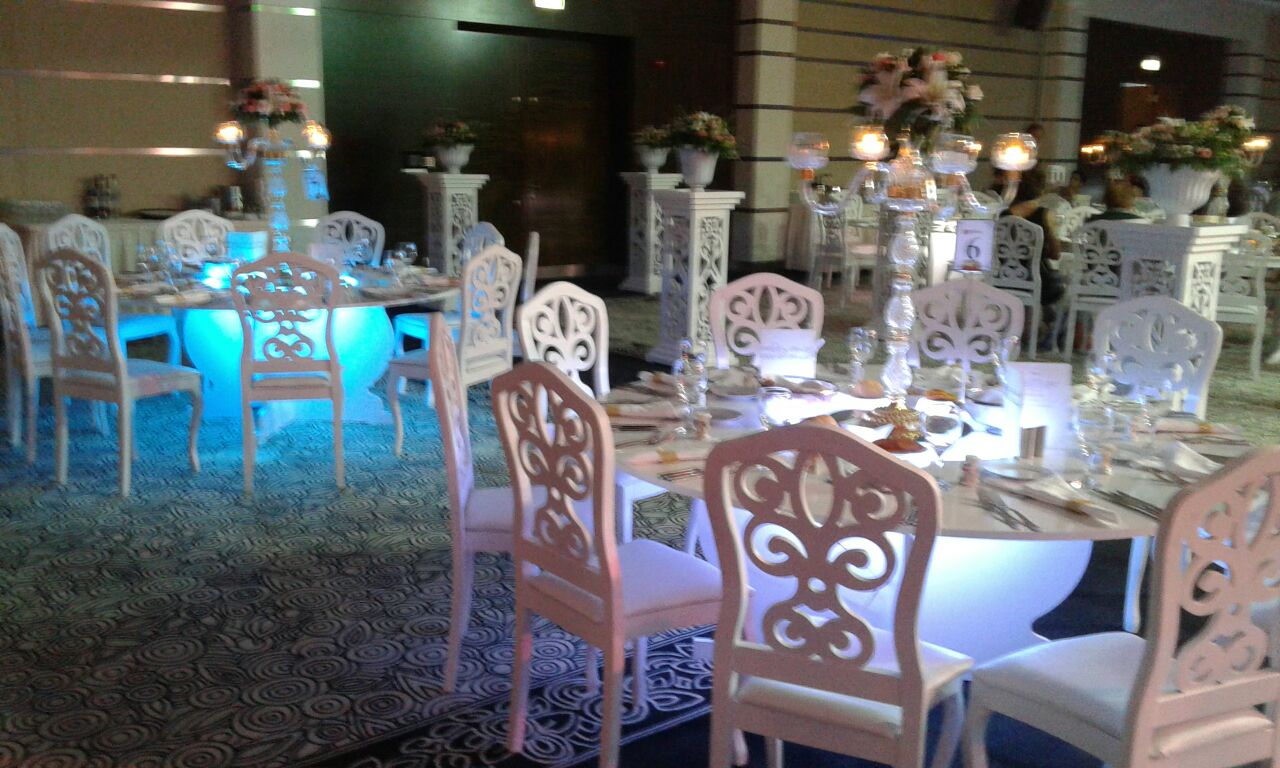 Ankara düğün masa sandalye süsleme